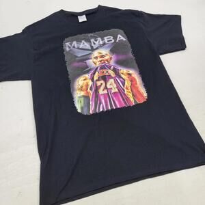 Kobe Bryant Mamba Photo Shirt Bite Nba Port Co T-Shirt Mens Sz L Euc